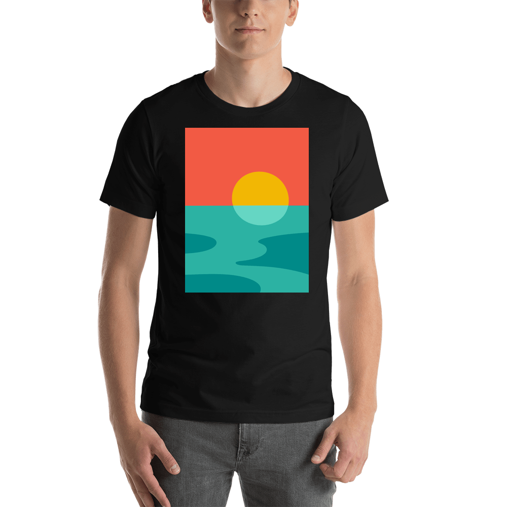 Retro T-Shirt - Black - The Great Outdoors - Shirt View