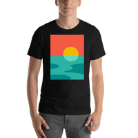 Thumbnail for Retro T-Shirt - Black - The Great Outdoors - Shirt View