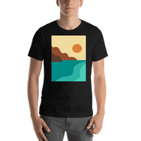 Thumbnail for Retro T-Shirt - Black - The Great Outdoors - Shirt View