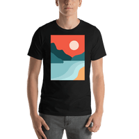 Thumbnail for Retro T-Shirt - Black - The Great Outdoors - Shirt View