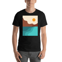 Thumbnail for Retro T-Shirt - Black - The Great Outdoors - Shirt View