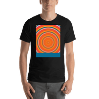 Thumbnail for Retro T-Shirt - Black - Circles - Shirt View