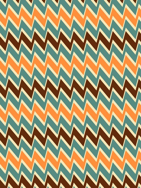 Retro T-Shirt - Black - Zig Zags - Decorate View