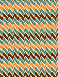 Thumbnail for Retro T-Shirt - Black - Zig Zags - Decorate View