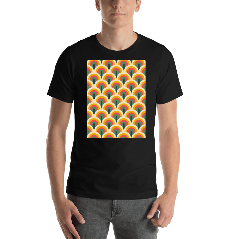 Retro T-Shirt - Black - Arches - Shirt View