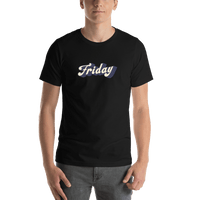 Thumbnail for Retro T-Shirt - Black - Friday - Shirt View