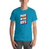 Thumbnail for Retro T-Shirt - Aqua - Made in the 60's - Shirt View