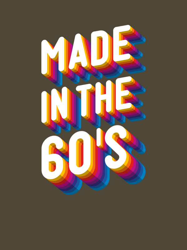 Retro T-Shirt - Army - Made in the 60's - Decorate View