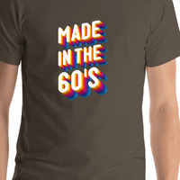 Thumbnail for Retro T-Shirt - Army - Made in the 60's - Shirt Close-Up View