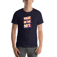 Thumbnail for Retro T-Shirt - Navy Blue - Made in the 90's - Shirt View