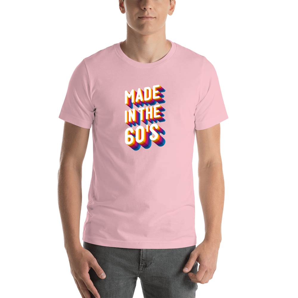 Retro T-Shirt - Pink - Made in the 60's - Shirt View
