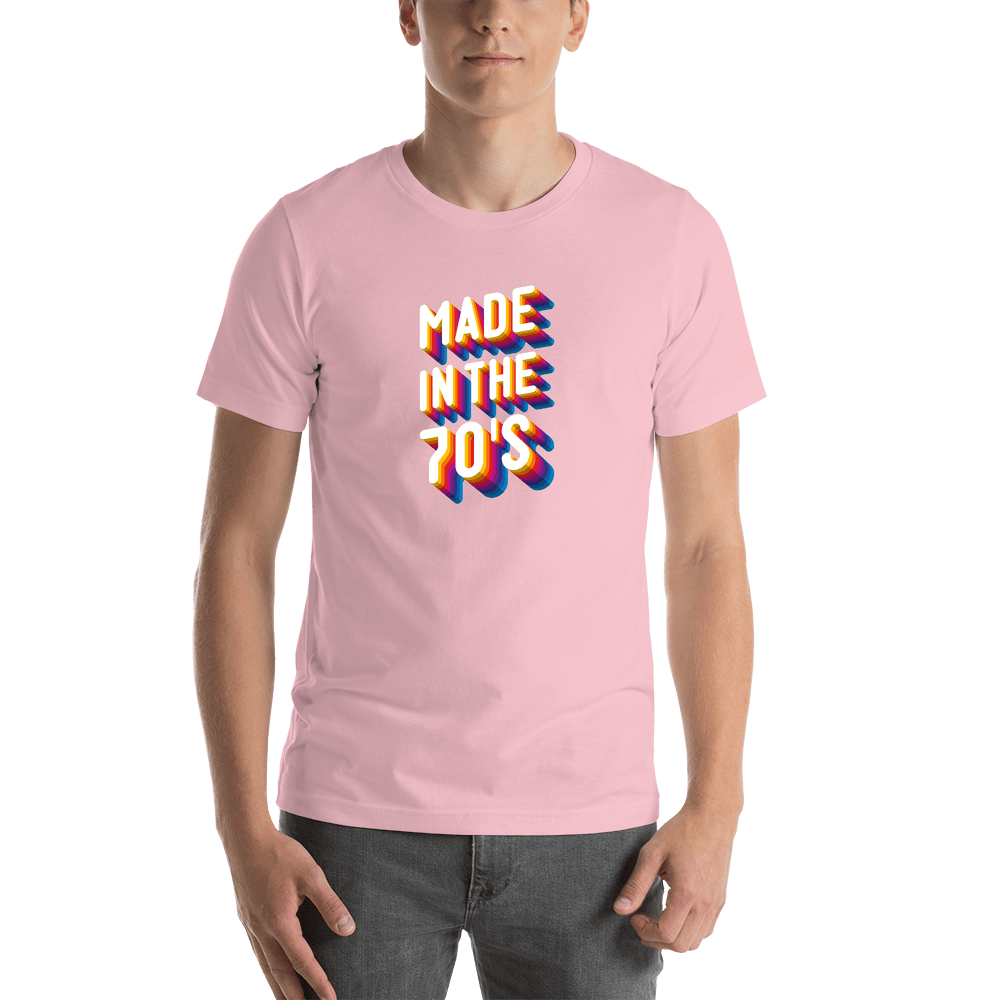 Retro T-Shirt - Pink - Made in the 70's - Shirt View