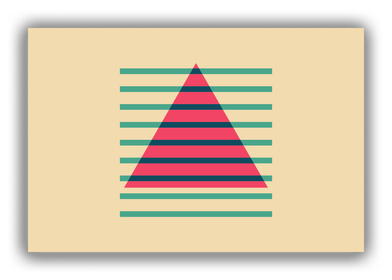 Retro Triangle Canvas Wrap & Photo Print - Front View