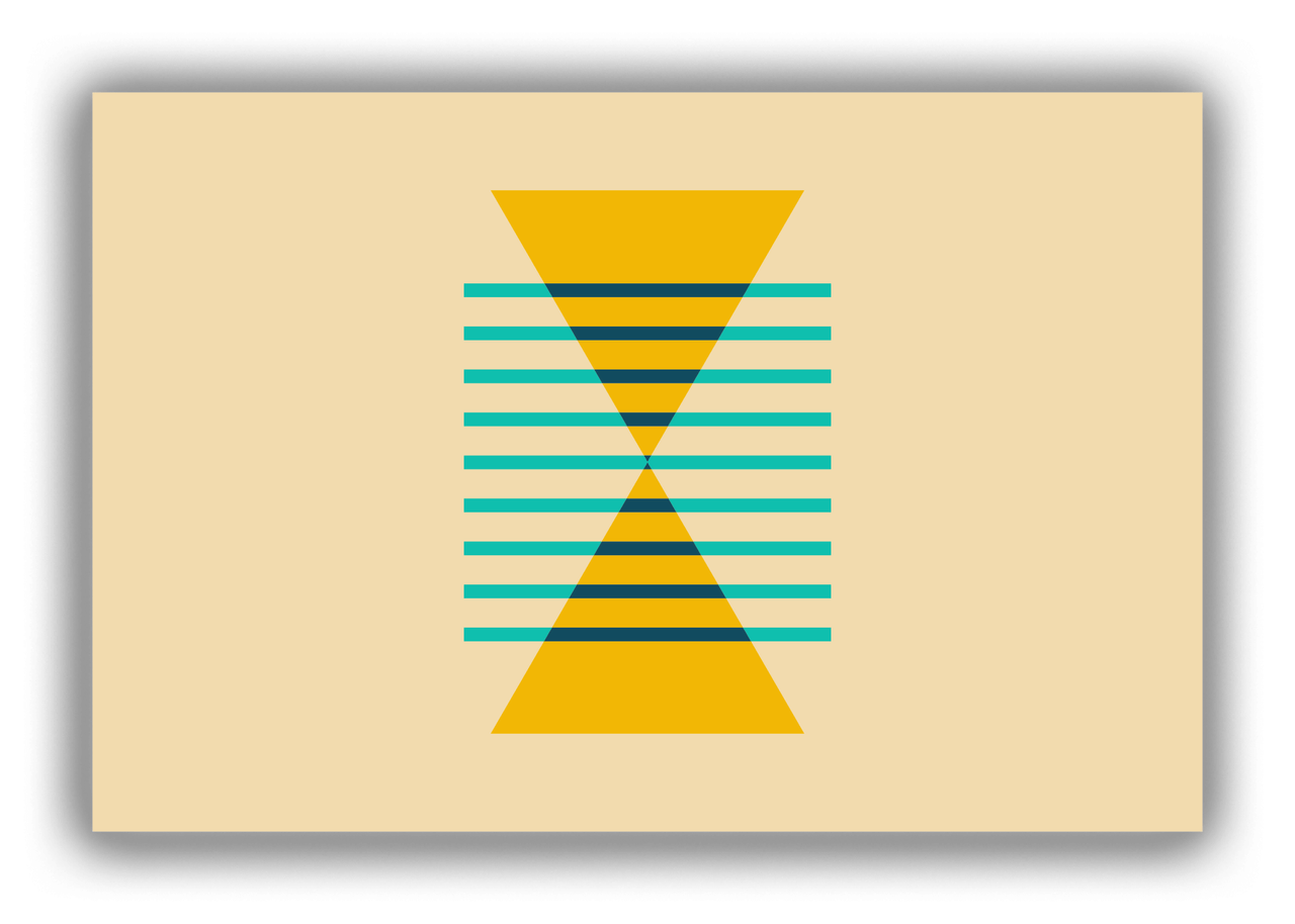 Retro Triangles Canvas Wrap & Photo Print - Front View