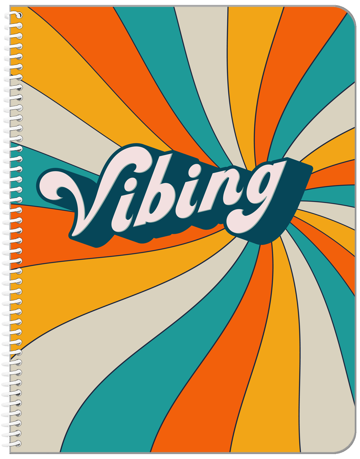 Retro Vibing Notebook - Front View