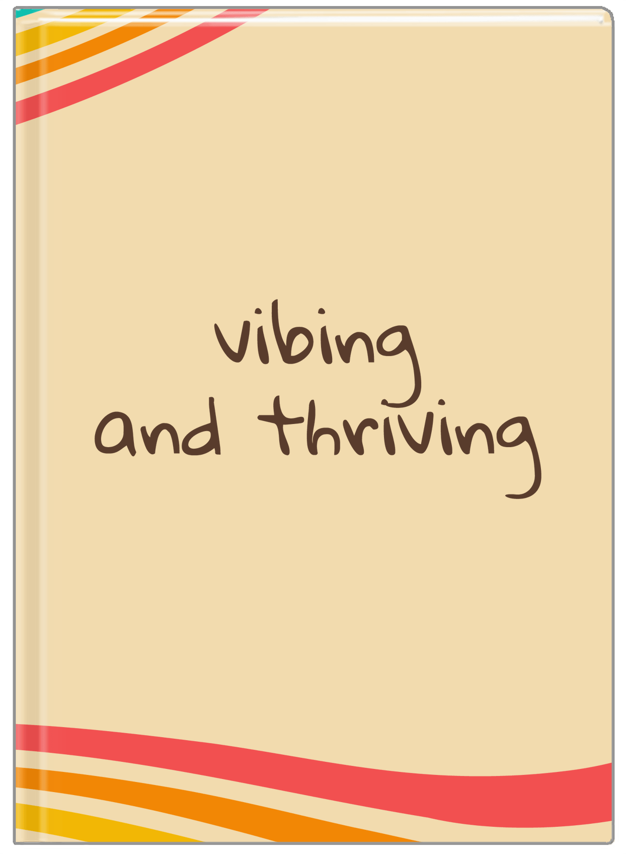 Retro Vibing and Thriving Journal - Front View