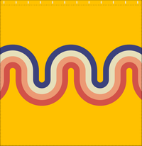 Thumbnail for Retro Waves Shower Curtain - Decorate View