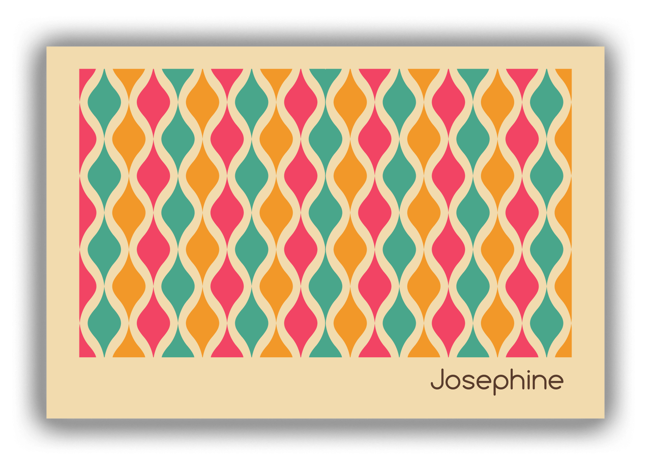Personalized Retro Waves Canvas Wrap & Photo Print - Front View