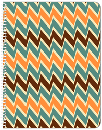 Thumbnail for Retro Zig Zags Notebook - Front View