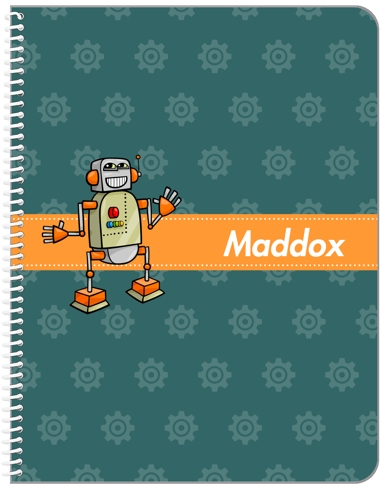 Personalized Robots Notebook V - Robot Gears I - Front View