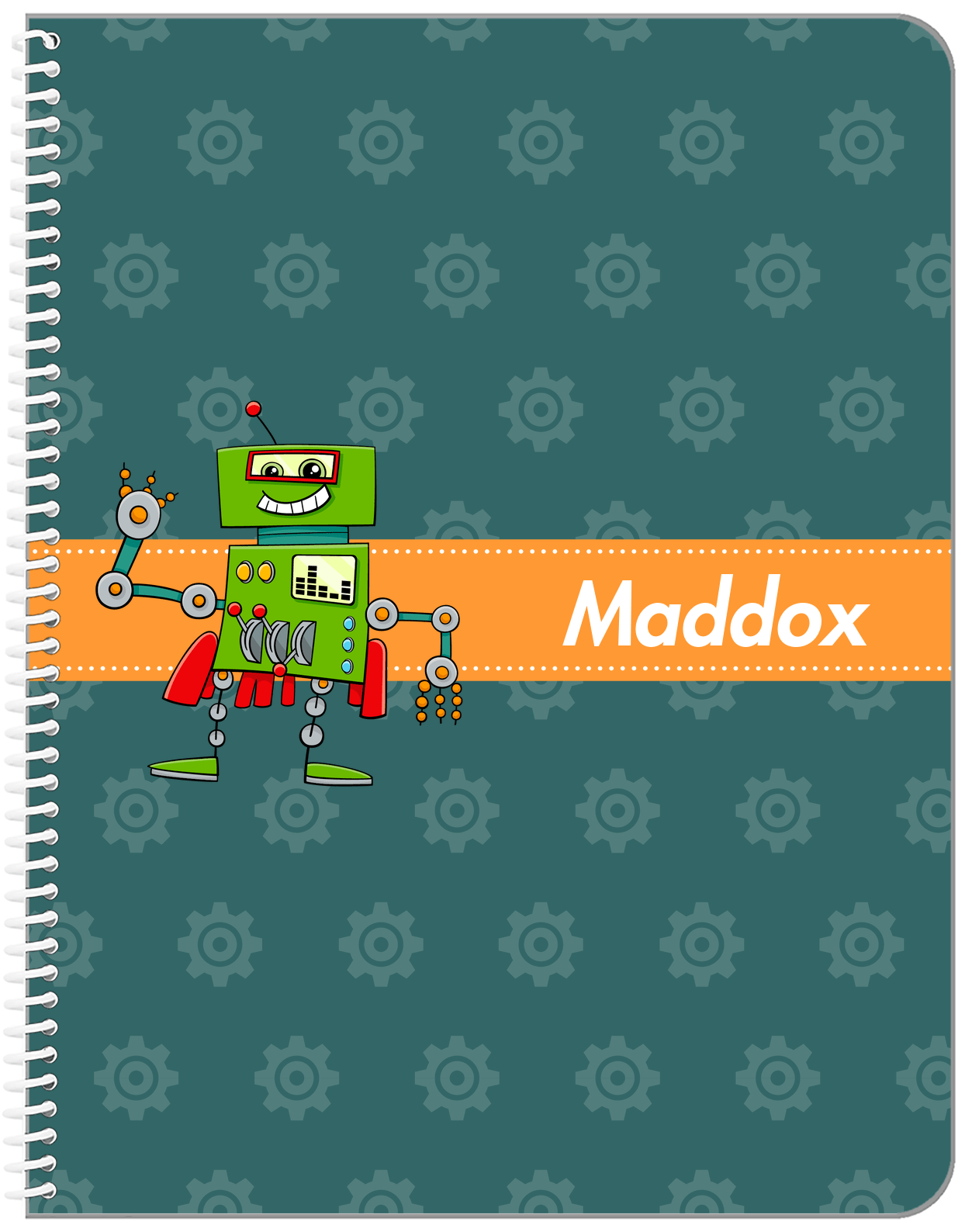Personalized Robots Notebook V - Robot Gears III - Front View