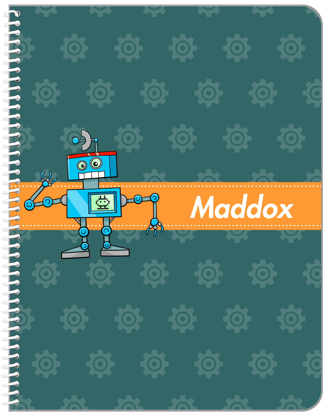 Personalized Robots Notebook V - Robot Gears V - Front View