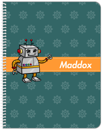 Thumbnail for Personalized Robots Notebook V - Robot Gears X - Front View