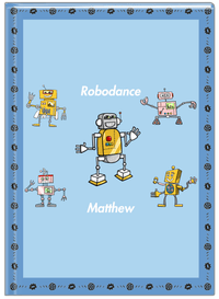 Thumbnail for Personalized Robots Journal II - Robodance Party - Blue Background - Front View