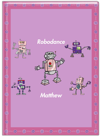 Thumbnail for Personalized Robots Journal II - Robodance Party - Pink Background - Front View