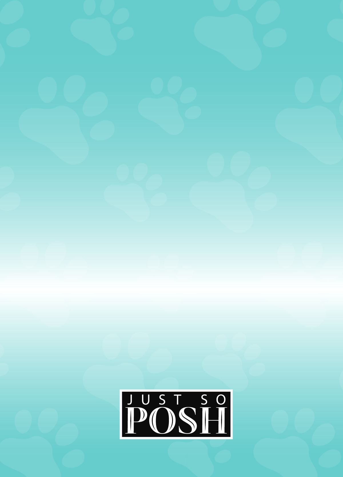 Personalized Robots Journal VIII - Canine Assistant - Teal Background - Back View