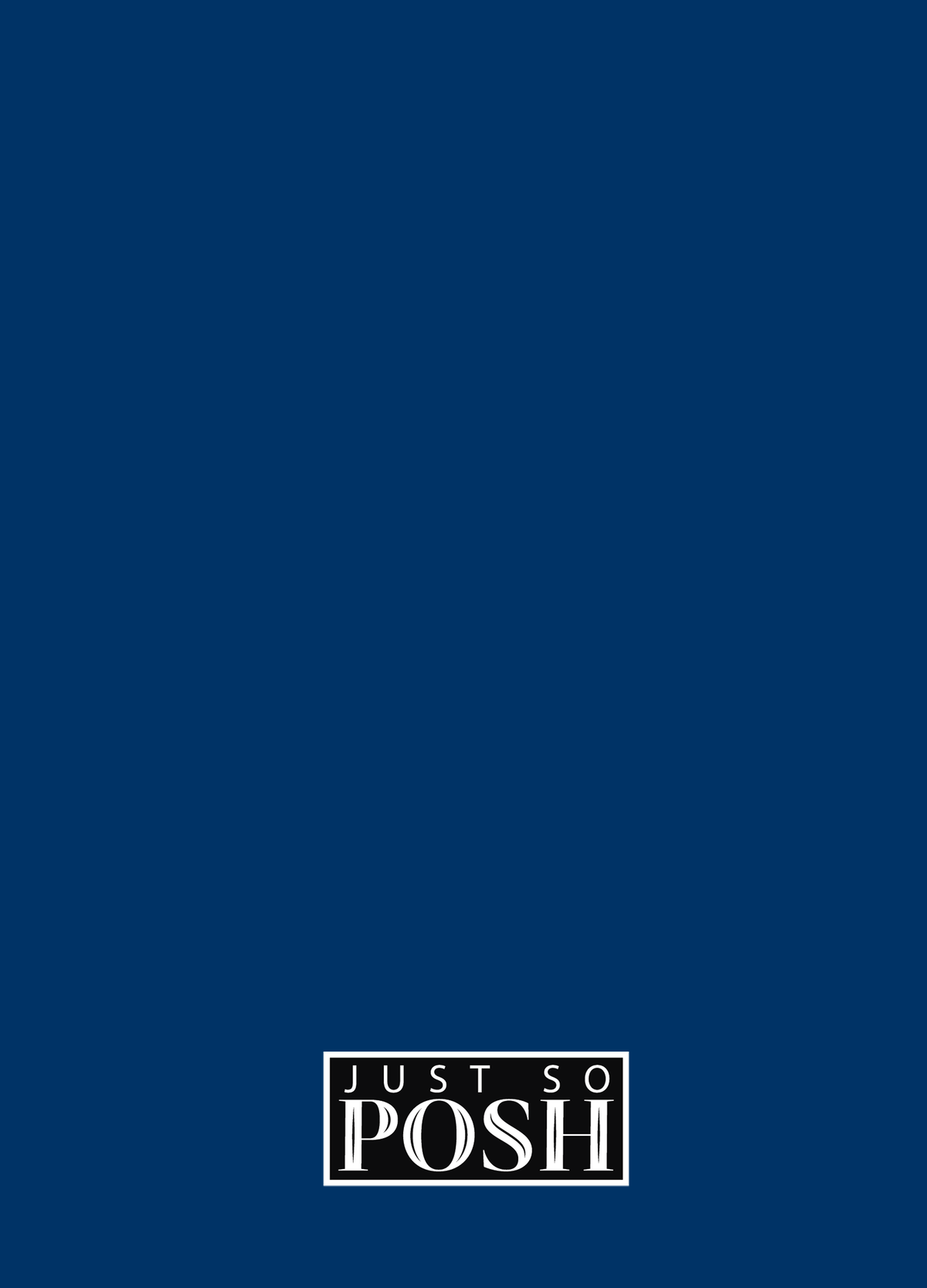 Personalized Rocket Ship Journal IX - Blue Background - Decorative Rectangle Nameplate - Back View