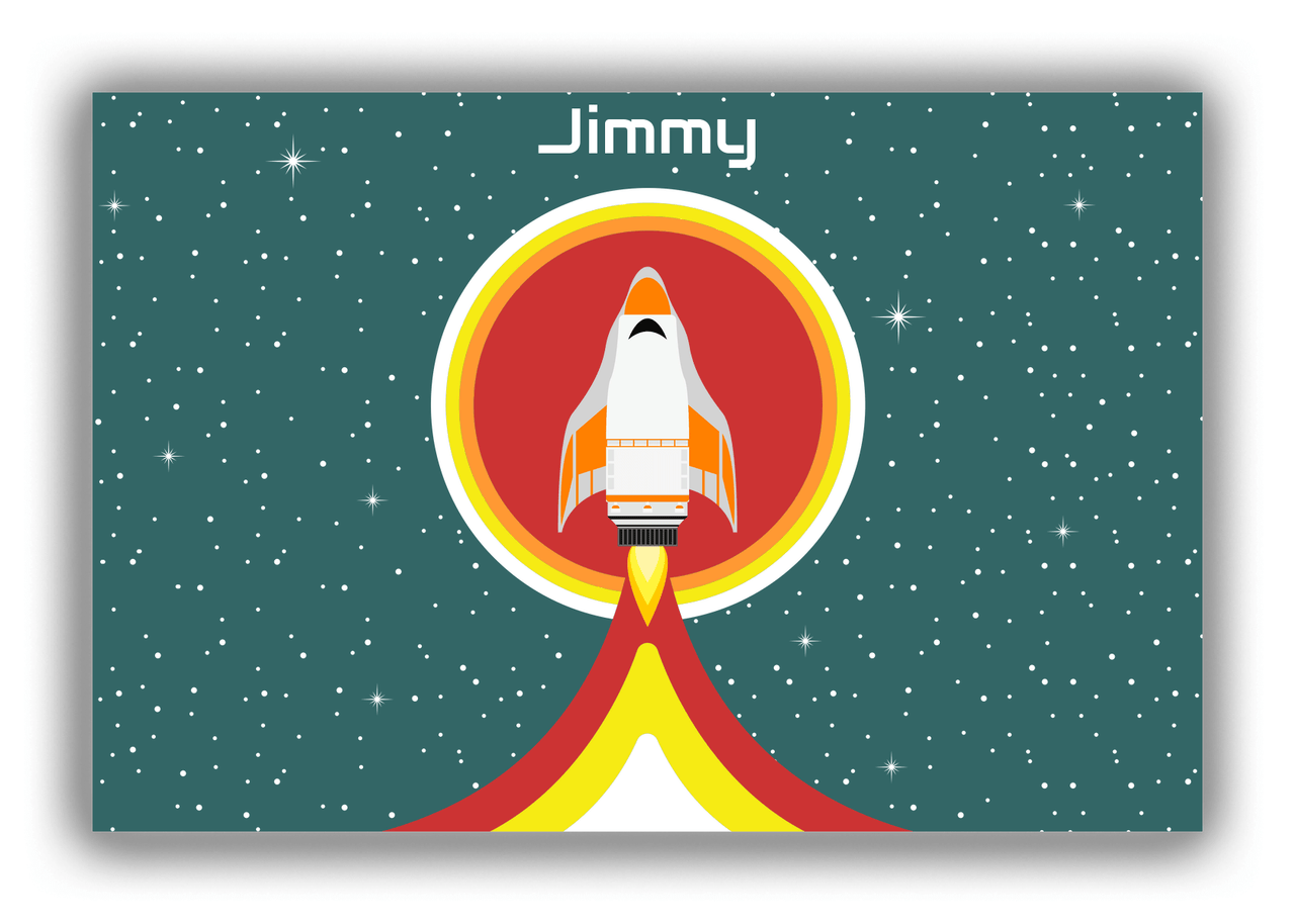 Personalized Rocket Ships Canvas Wrap & Photo Print X - Rocket Ship I - Front View