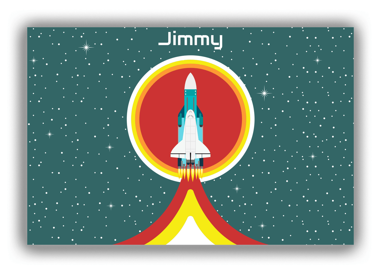Personalized Rocket Ships Canvas Wrap & Photo Print X - Rocket Ship III - Front View