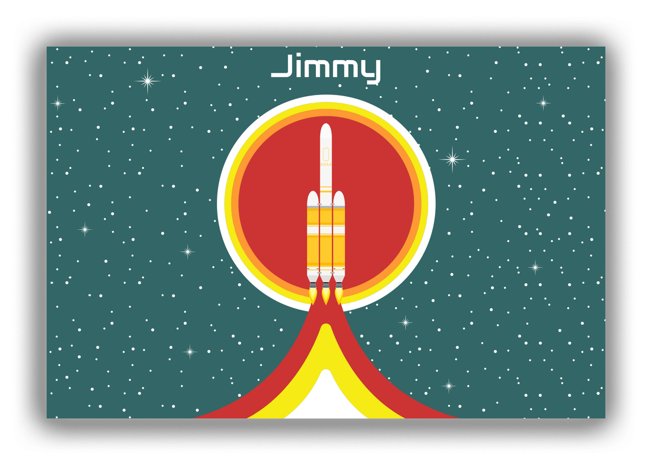 Personalized Rocket Ships Canvas Wrap & Photo Print X - Rocket Ship IV - Front View