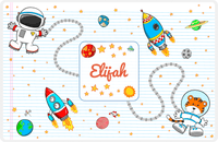 Thumbnail for Personalized Rocket Ship Placemat I - Star Tiger - White Background -  View