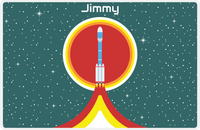 Thumbnail for Personalized Rocket Ship Placemat X - Rocket Launch - Rocket V -  View