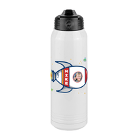 Thumbnail for Personalized Rocket Ship Water Bottle (30 oz) - Upload Your Own Image - Front View