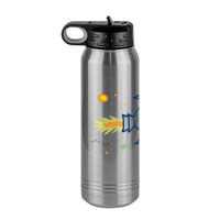 Thumbnail for Personalized Rocket Ship Water Bottle (30 oz) - Upload Your Own Image - Left View