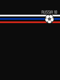Thumbnail for Personalized Russia 2018 World Cup Soccer T-Shirt - Black - Decorate View