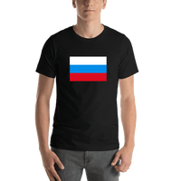Thumbnail for Russia Flag T-Shirt - Black - Shirt View