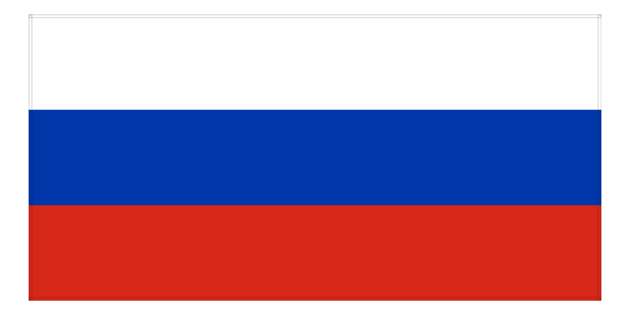 Russia Flag Beach Towel - Front View