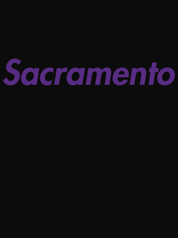 Personalized Sacramento T-Shirt - Black - Decorate View