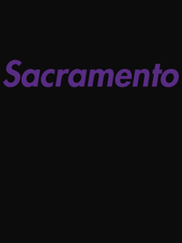 Thumbnail for Personalized Sacramento T-Shirt - Black - Decorate View