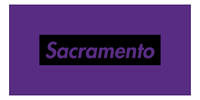 Thumbnail for Personalized Sacramento Beach Towel - Front View