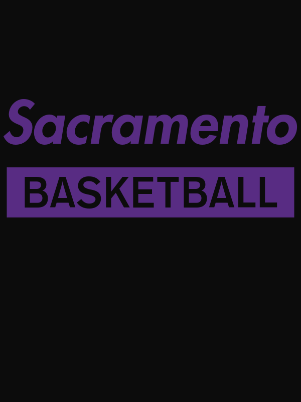 Sacramento Basketball T-Shirt - Black - Decorate View
