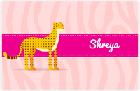 Thumbnail for Personalized Safari / Zoo Placemat XV - Animal Buddy - Cheetah -  View