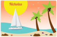 Thumbnail for Personalized Sailboats Placemat IV - Palm Beach -  View