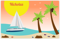 Thumbnail for Personalized Sailboats Placemat IV - Palm Beach -  View