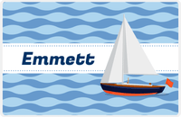 Thumbnail for Personalized Sailboats Placemat VI - Sailing Ribbon -  View