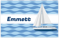 Thumbnail for Personalized Sailboats Placemat VI - Sailing Ribbon -  View